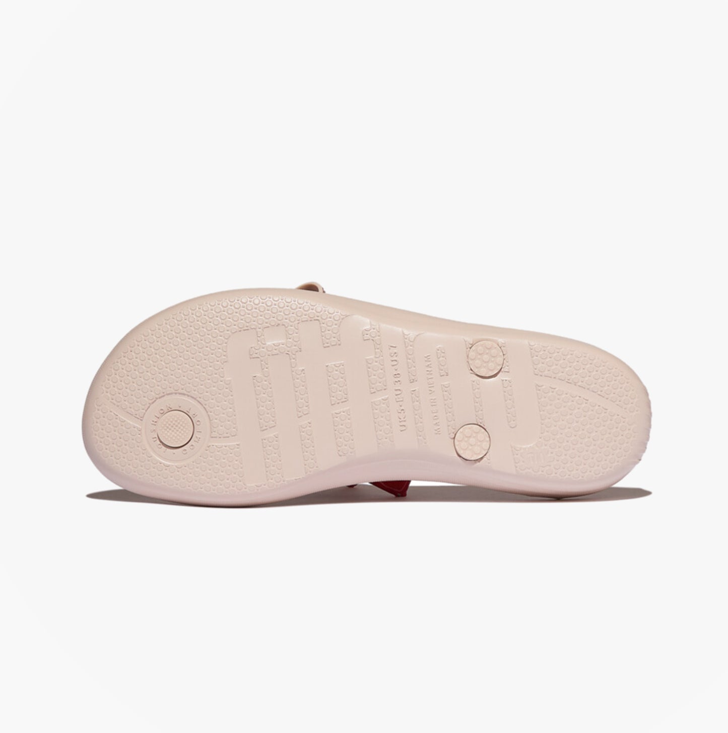 FitFlop iQUSHION GLITZ Womens Toe-Post Sandals Nude Rose