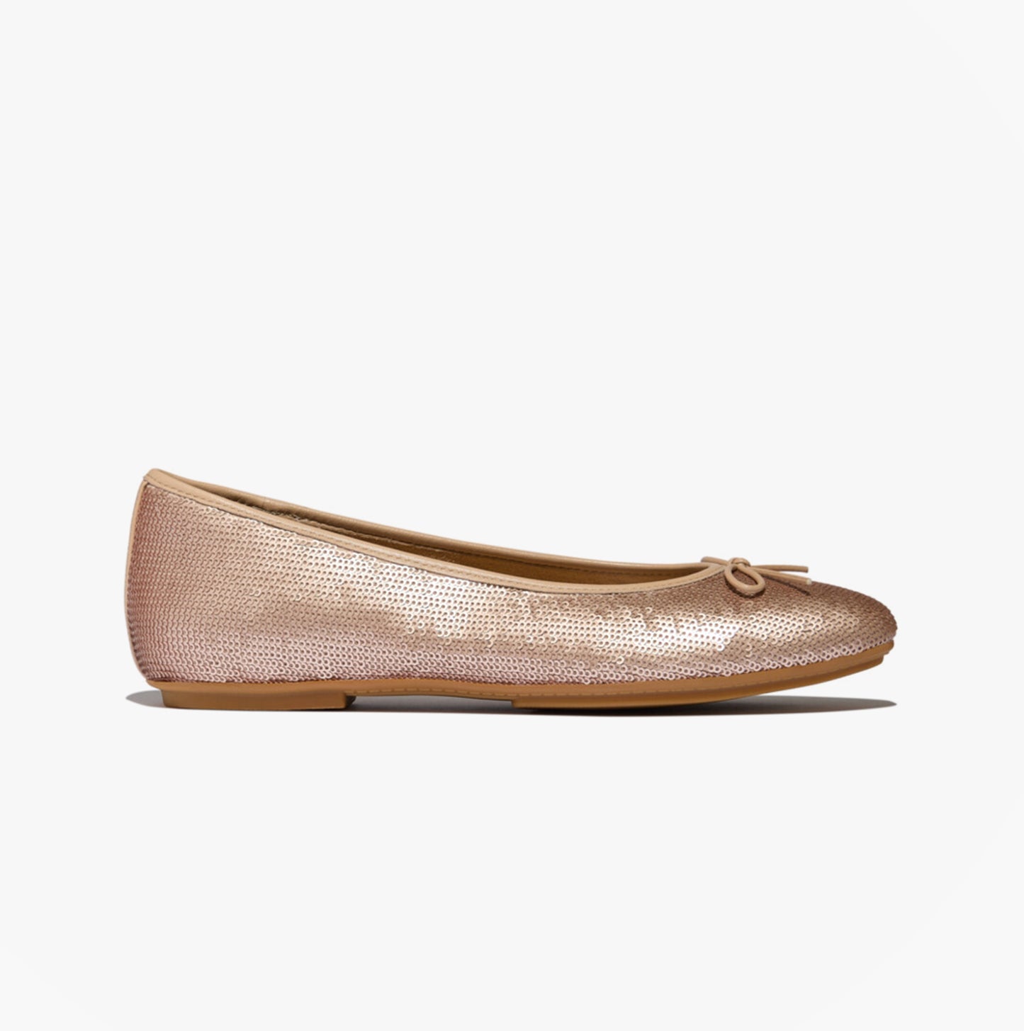 DELICATO BOW SEQUIN BALLET Womens Ballet Classic Beige