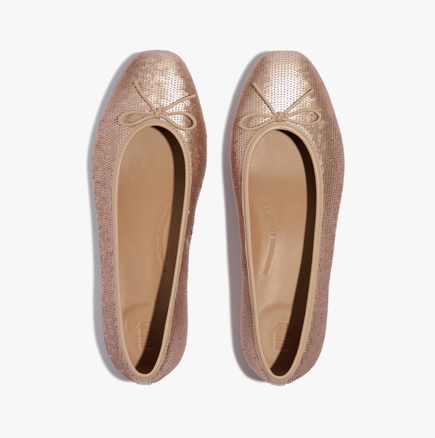 DELICATO BOW SEQUIN BALLET Womens Ballet Classic Beige
