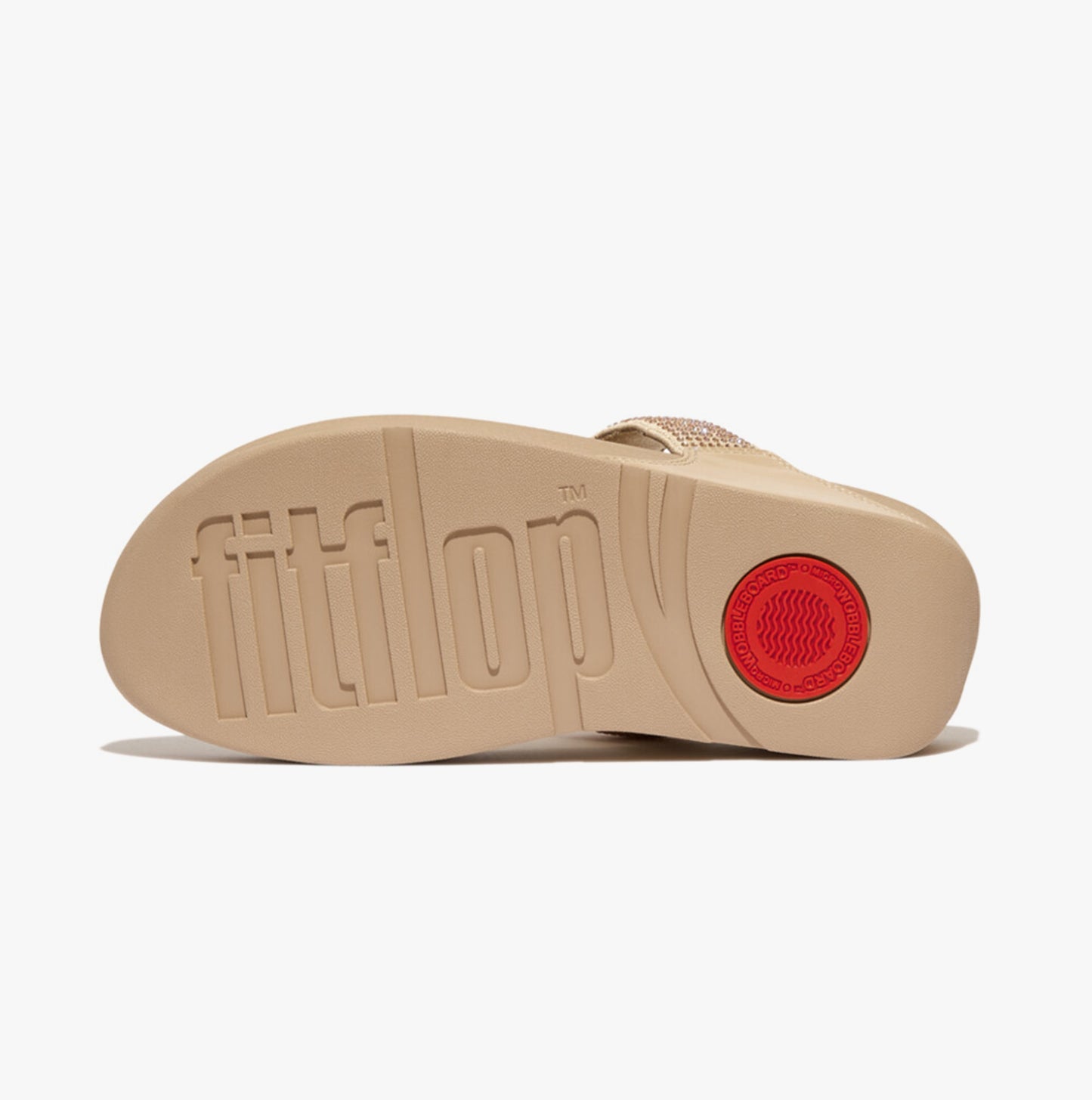 FitFlop LULU CRYSTAL Womens Toe Post Latte Beige