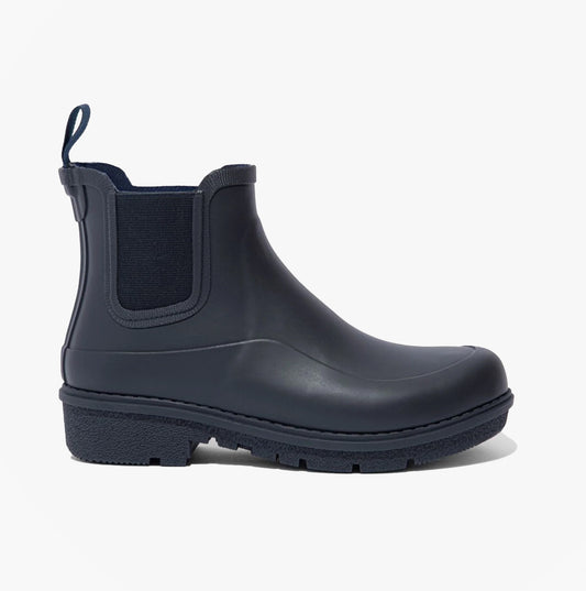 WONDERWELLY Womens Rubber Chelsea Boots Midnight Navy