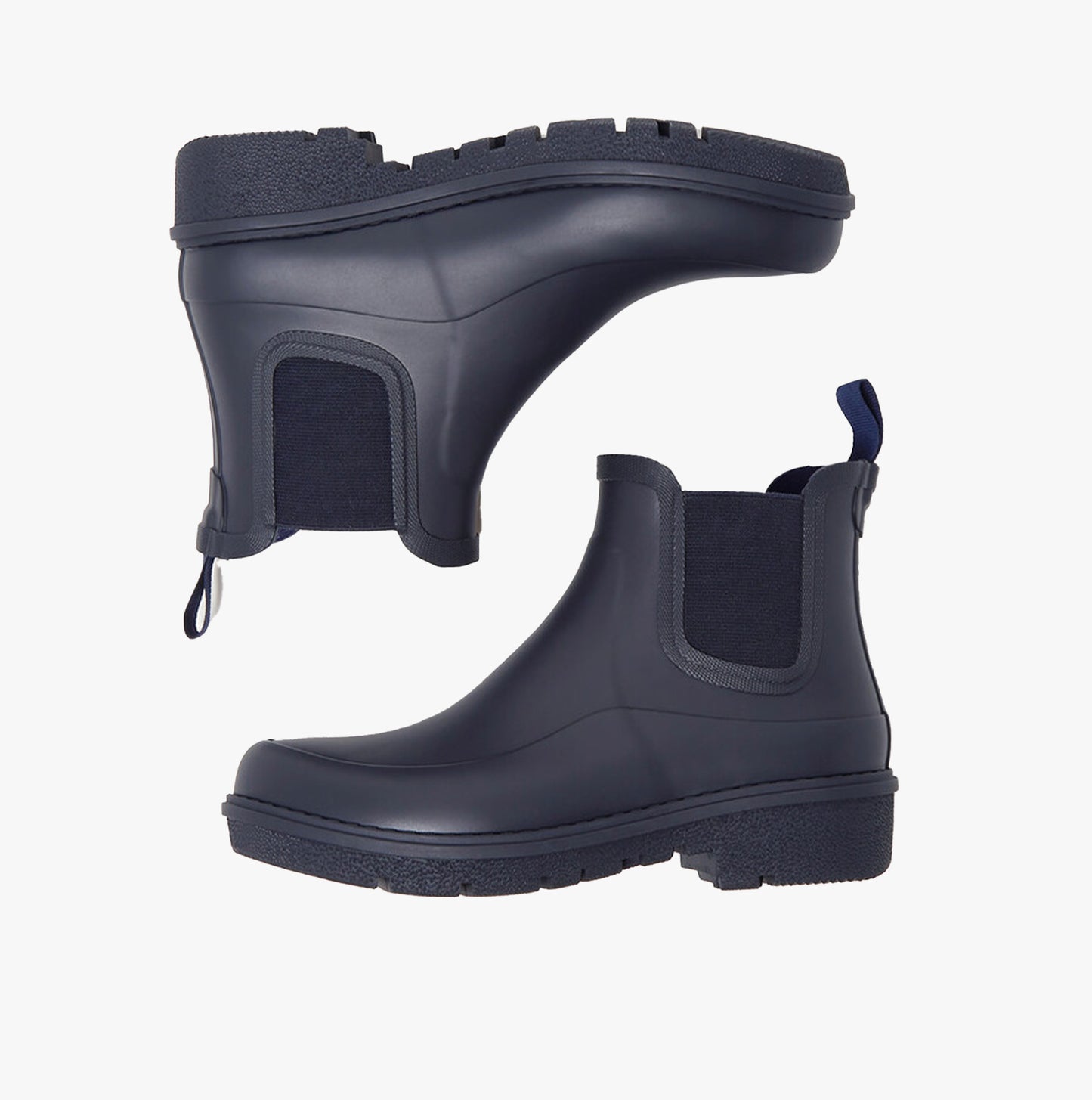 WONDERWELLY Womens Rubber Chelsea Boots Midnight Navy