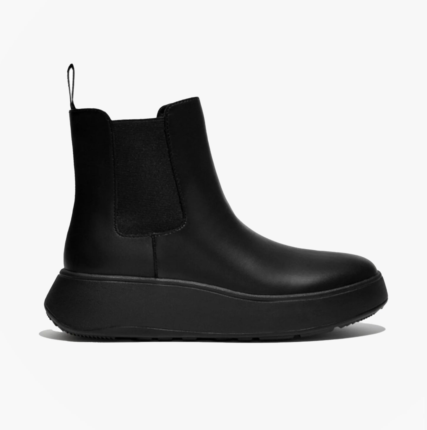 F-MODE Womens Chelsea Boots All Black
