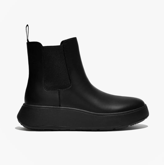 F-MODE Womens Chelsea Boots All Black
