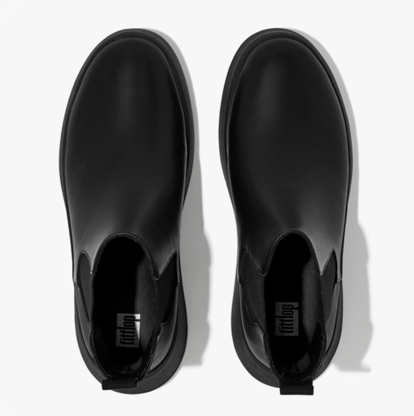 F-MODE Womens Chelsea Boots All Black