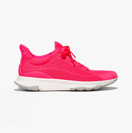 FitFlop VITAMIN FFX Womens Knit Sport Trainers Pop Pink