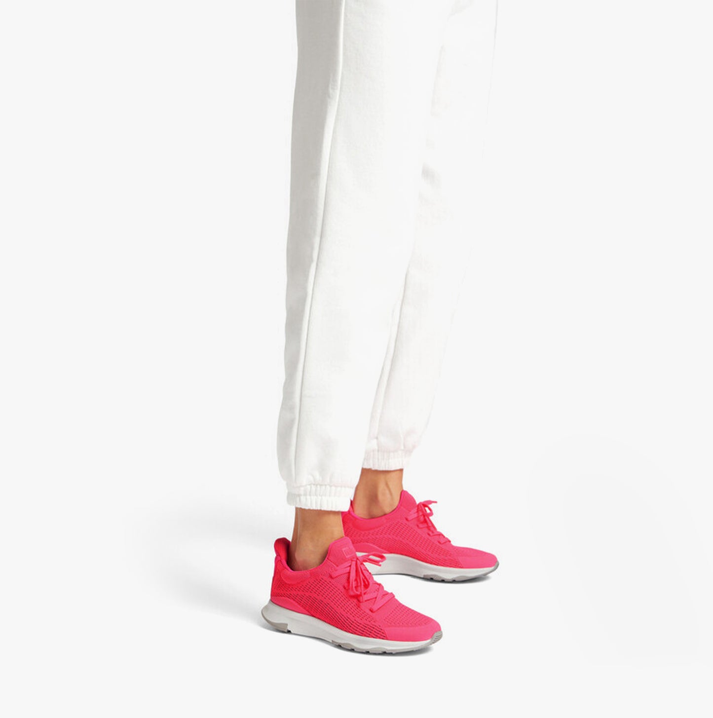 FitFlop VITAMIN FFX Womens Knit Sport Trainers Pop Pink