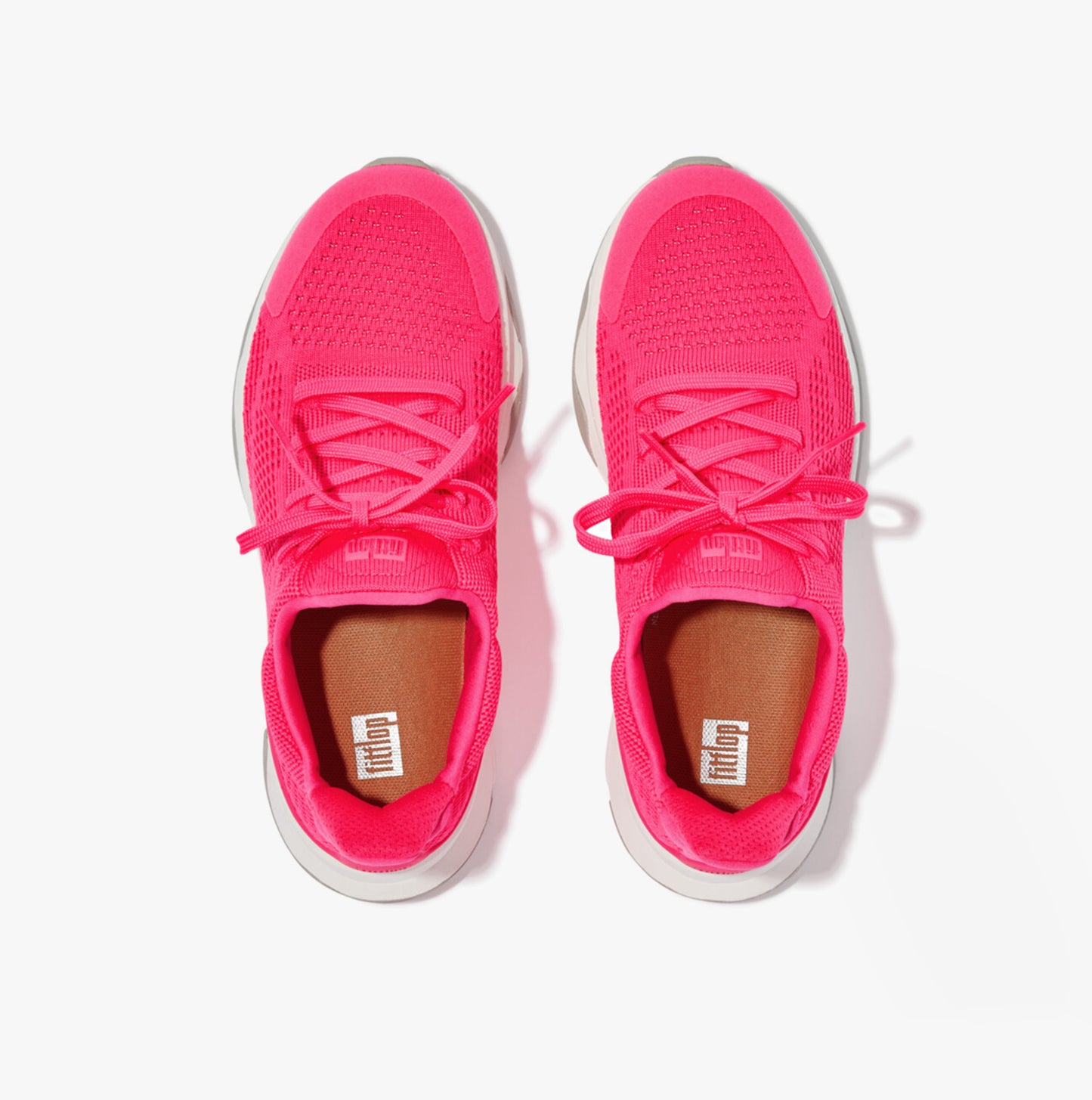 FitFlop VITAMIN FFX Womens Knit Sport Trainers Pop Pink