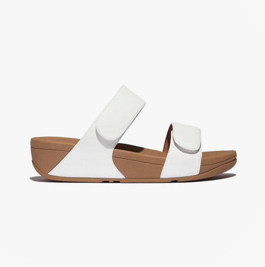 FitFlop LULU ADJUSTABLE Womens Slides Urban White