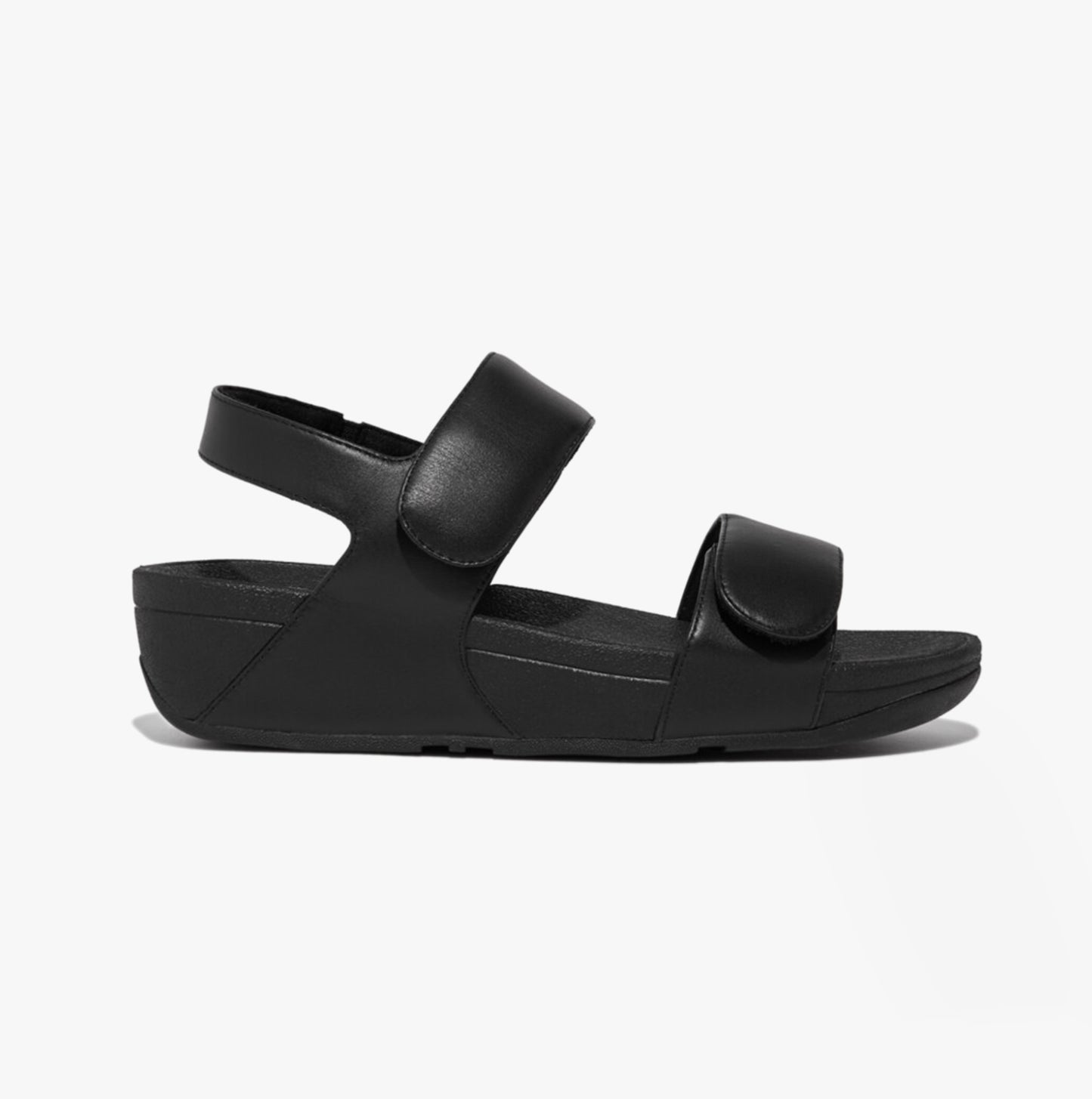LULU Womens Adjustable Back-Strap Sandals All Black