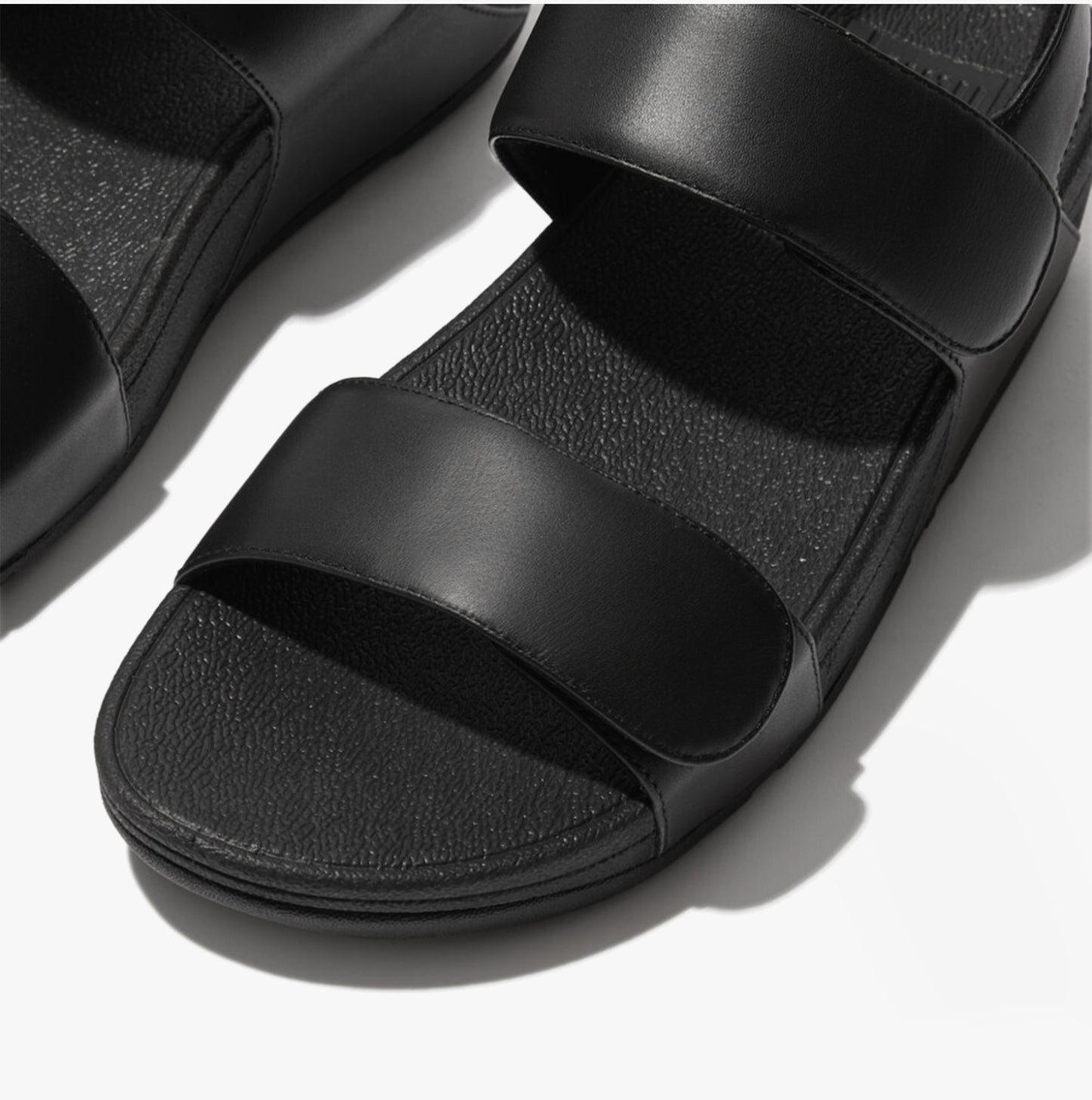 LULU Womens Adjustable Back-Strap Sandals All Black