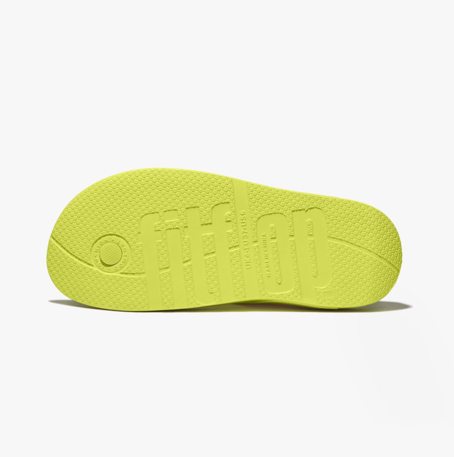 FitFlop iQUSHION ADJUSTABLE Womens Buckle Flip-Flops Electric Yellow