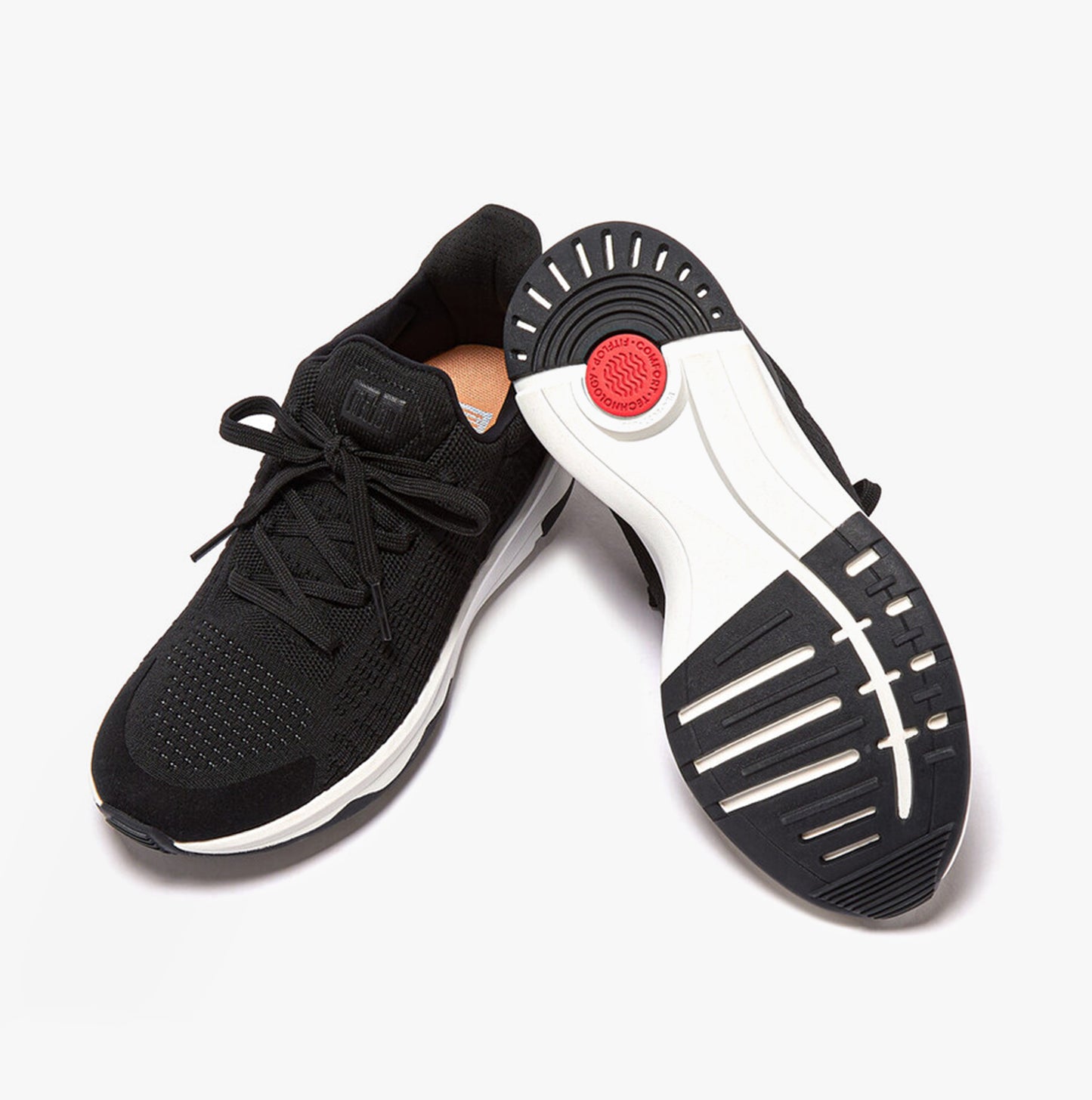 FitFlop VITAMIN FFX Womens Knit Sport Trainers Black Mix