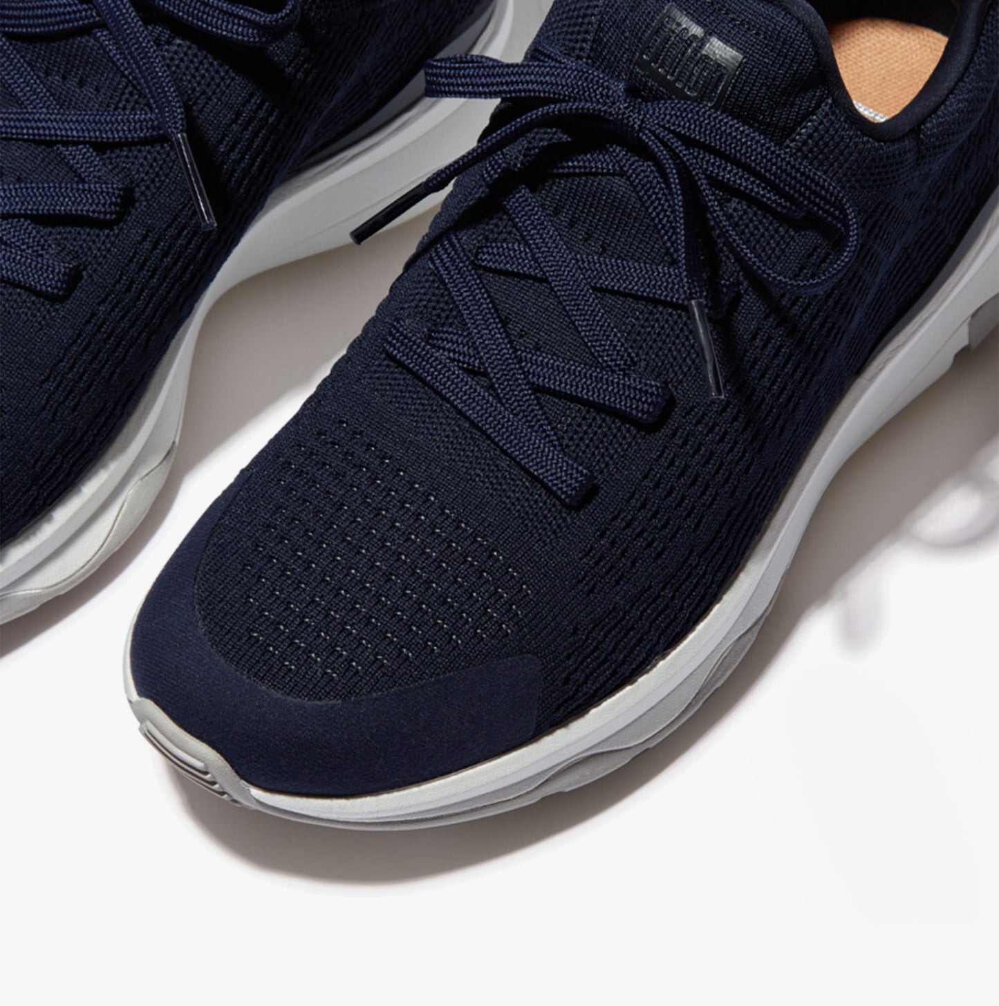 VITAMIN FFX Womens Knit Sport Trainers Tiptoe Midnight Navy Mix
