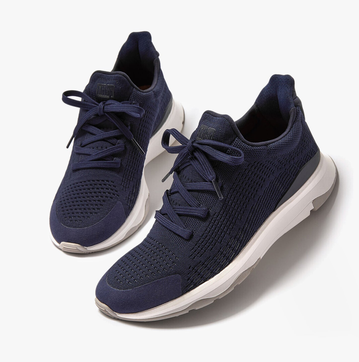 VITAMIN FFX Womens Knit Sport Trainers Tiptoe Midnight Navy Mix