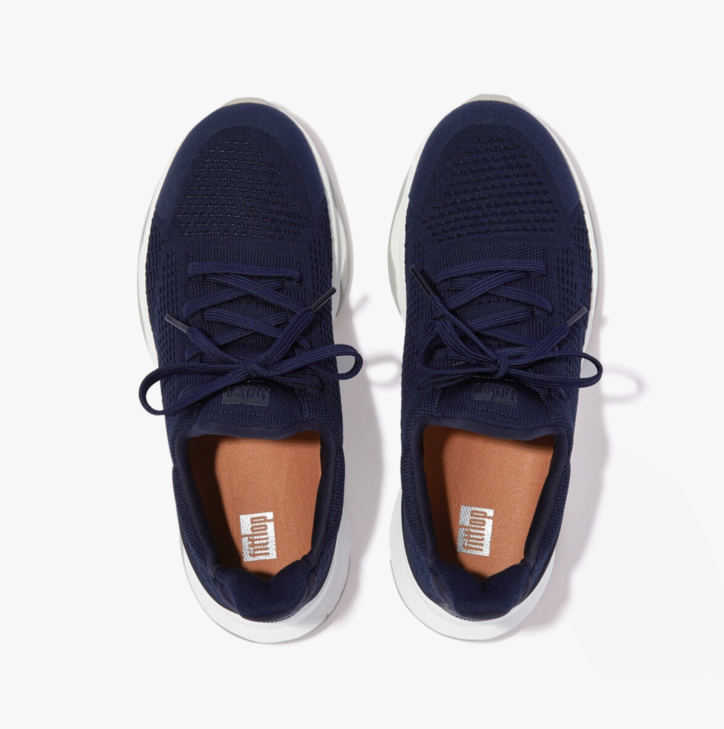 VITAMIN FFX Womens Knit Sport Trainers Tiptoe Midnight Navy Mix