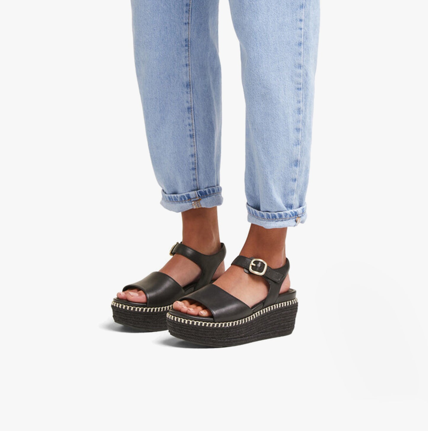 ELOISE BACK STRAP Womens Espadrille Black