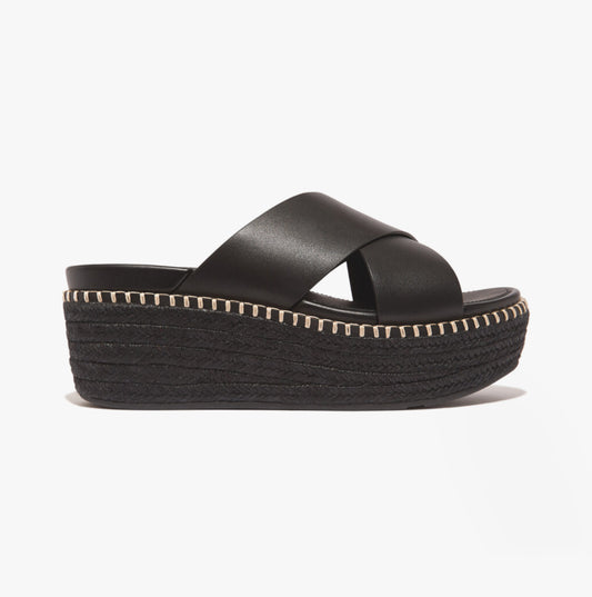 ELOISE WEDGE Womens Espadrille Black