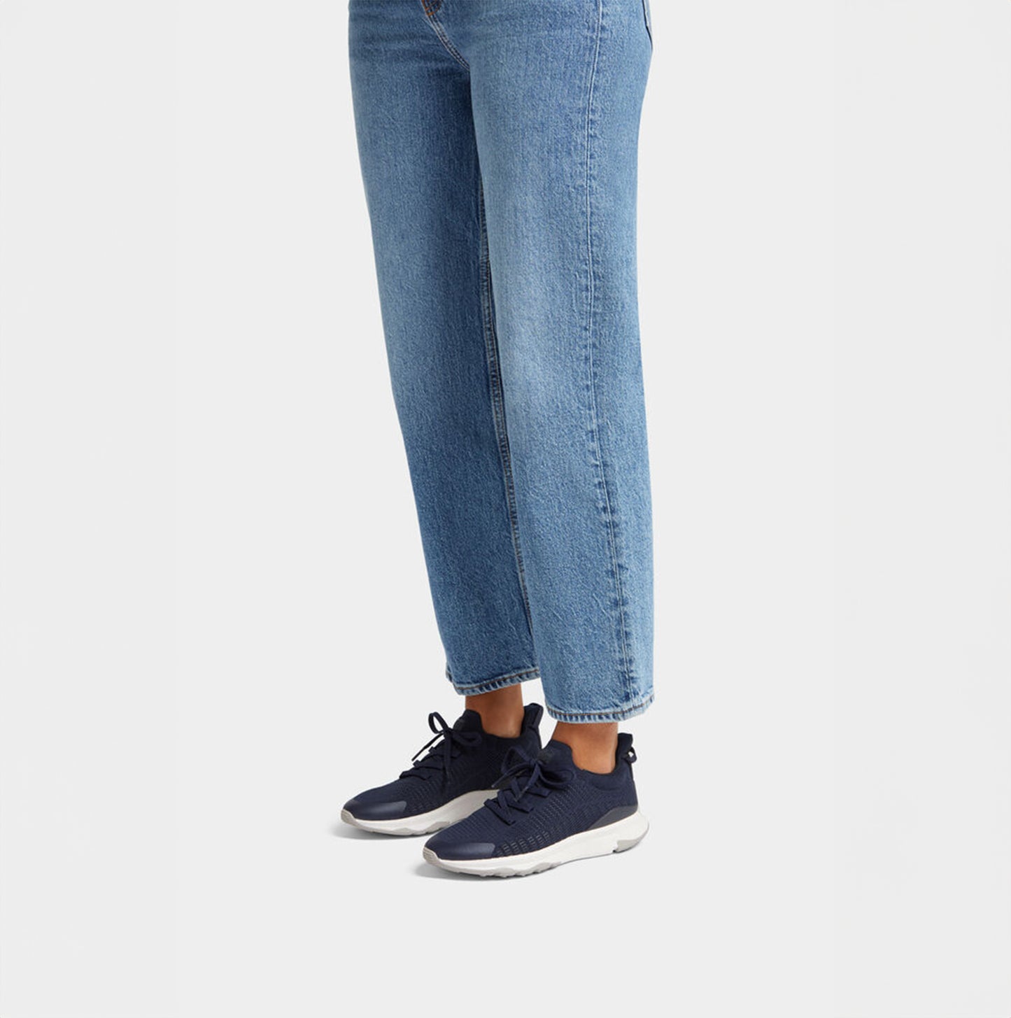 FitFlop VITAMIN FFX KNIT Womens Trainers Midnight Navy/Pewter