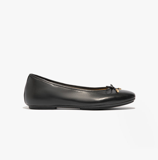 DELICATO BOW Womens Ballet Flats Black