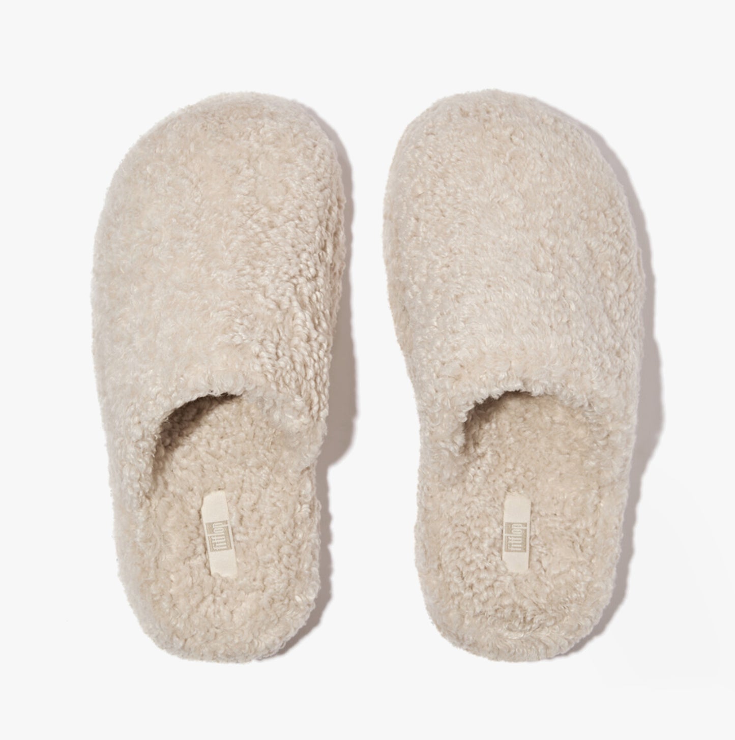 FitFlop iQUSHION D-LUXE Womens Mule Slippers Milk Ice