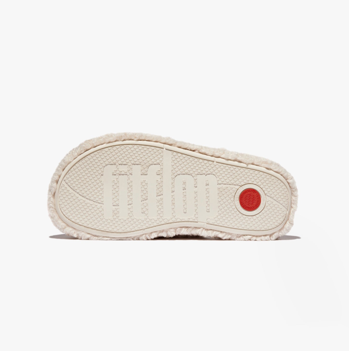 FitFlop iQUSHION D-LUXE Womens Mule Slippers Milk Ice