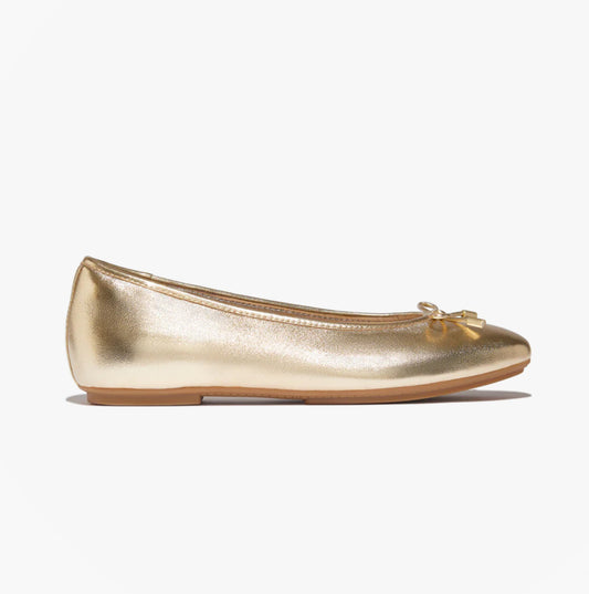 FitFlop DELICATO BOW SOFT Womens Ballet Flats Platino