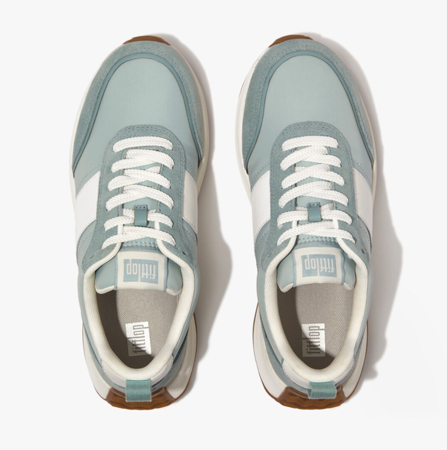 F-MODE Womens Trainers Mint Blue Mix