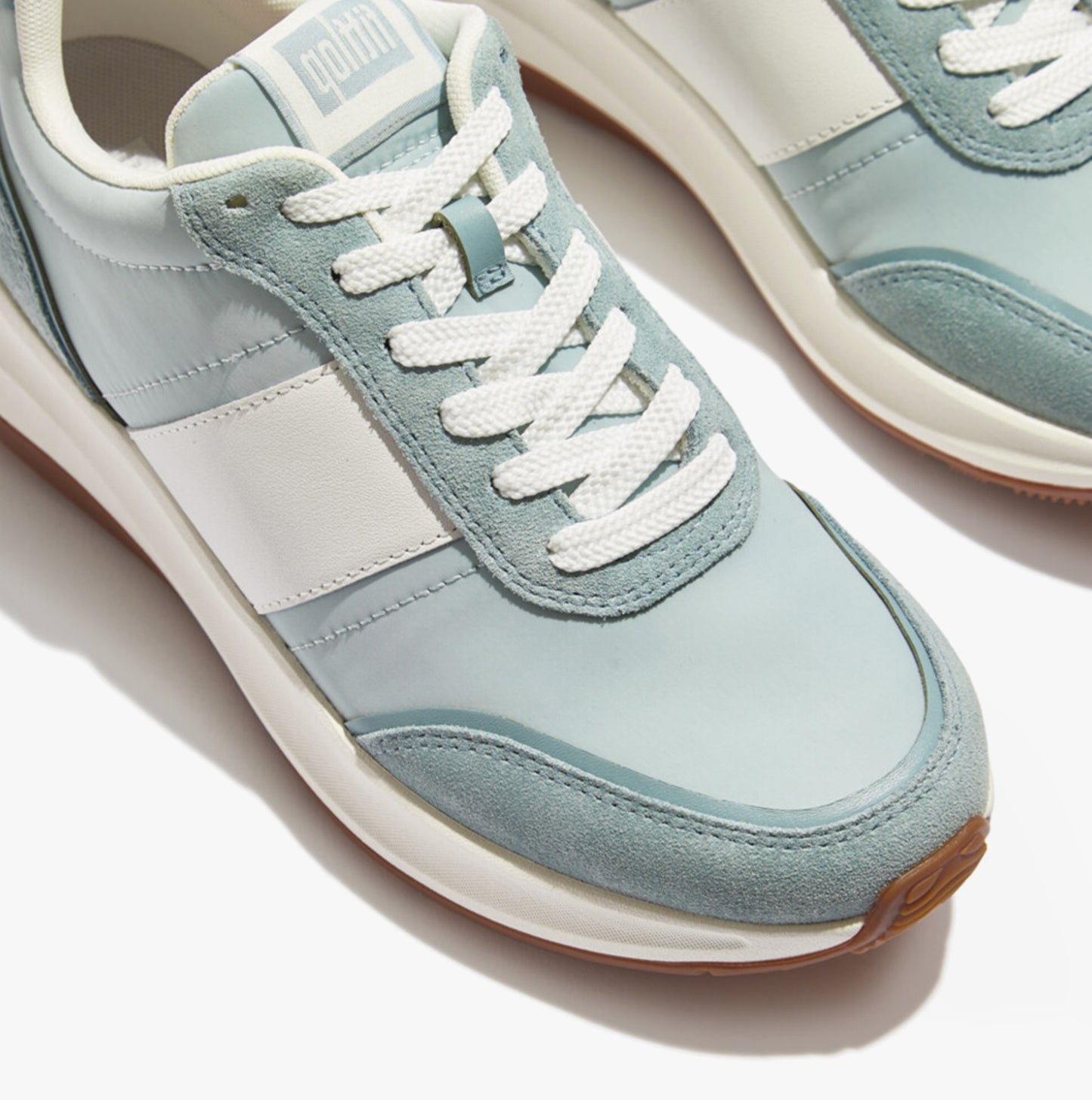 F-MODE Womens Trainers Mint Blue Mix