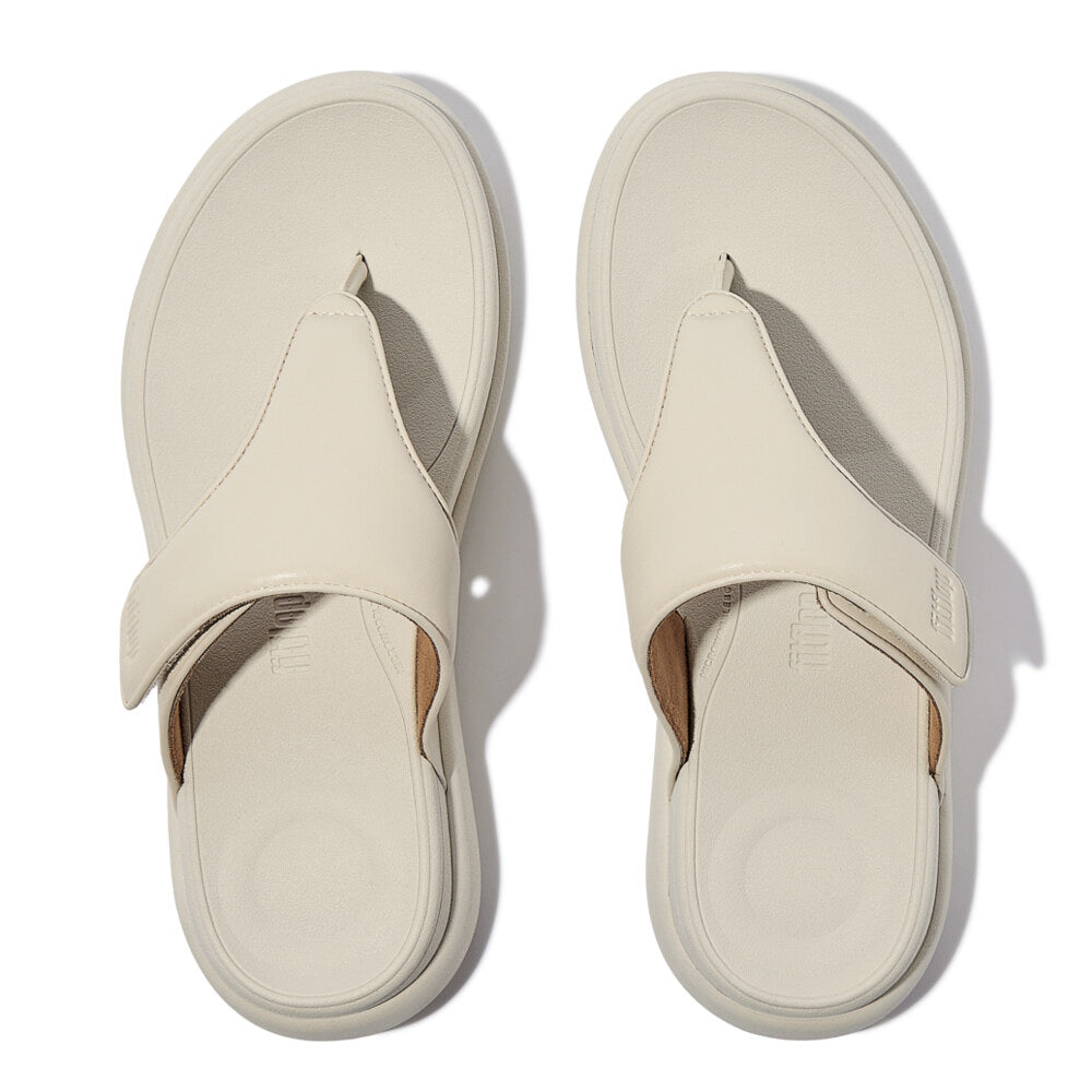 F-MODE GO Womens Toe Post Sandals Paris Beige