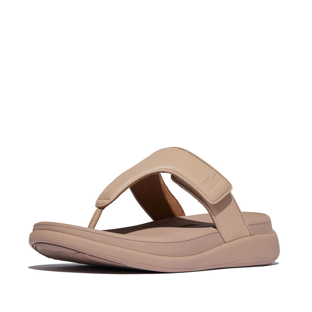 F-MODE GO Womens Toe Post Sandals Classic Beige