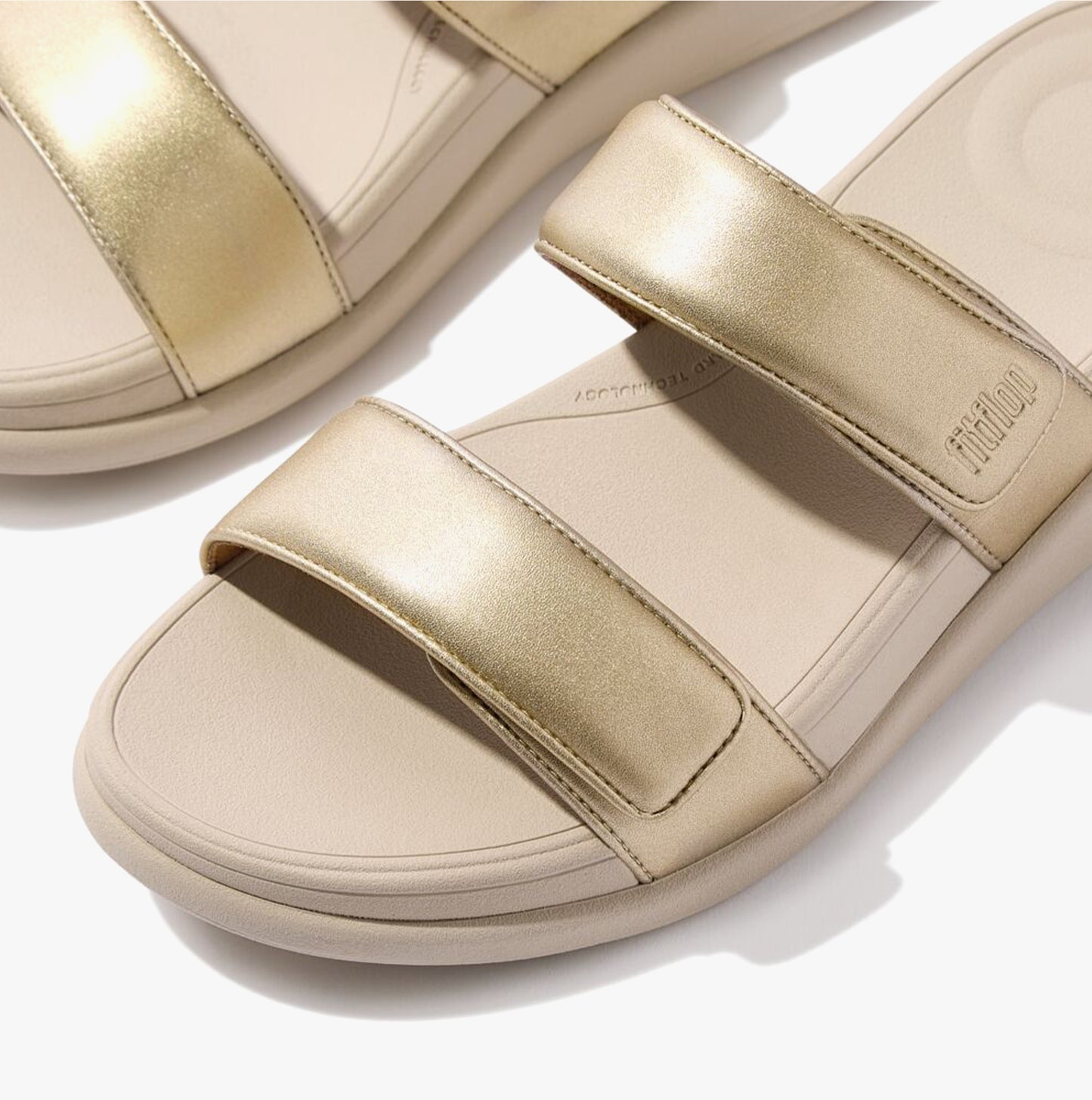 F-MODE GO Womens Slides Platino