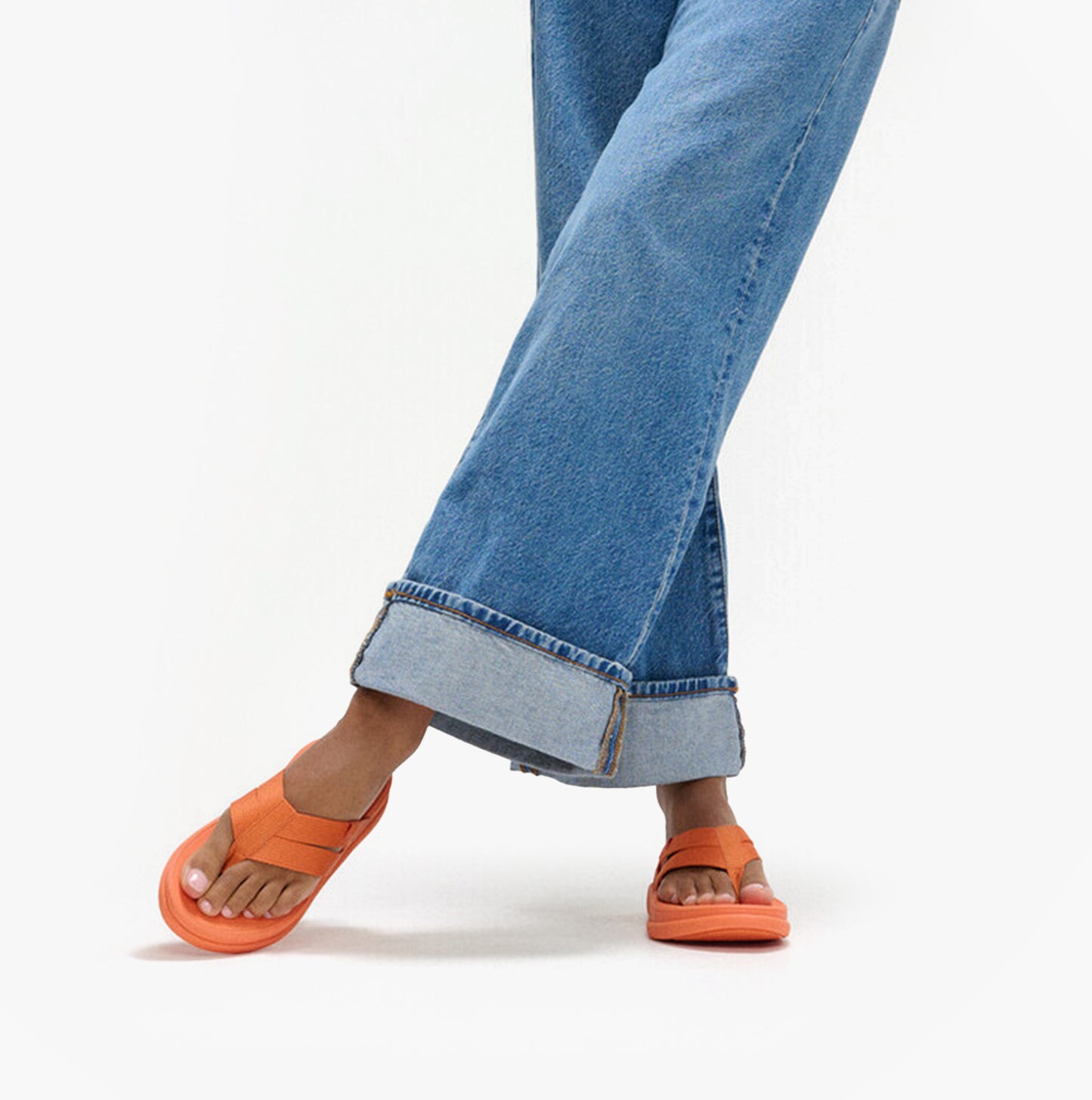F-MODE GO Womens Flip Flops Satsuma