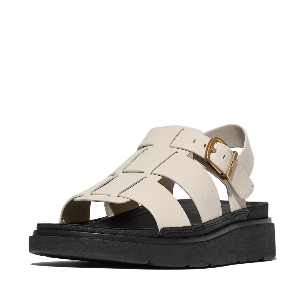 GEN-FF LEATHER Womens Fisherman Sandals Paris Beige