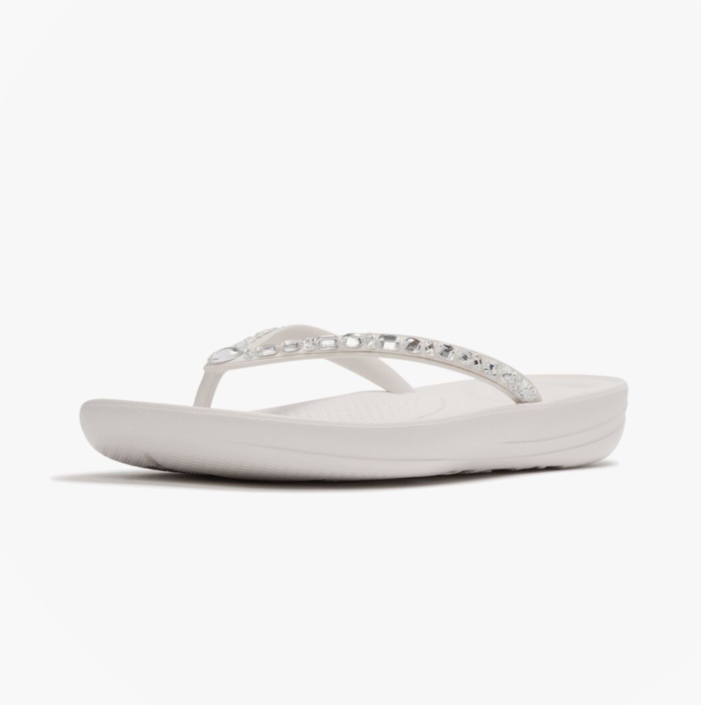 FitFlop IQUSHION MULTI Womens Toe-Post Sandals Urban White
