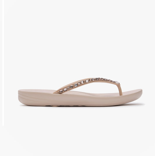 FitFlop IQUSHION MULTI Womens Toe-Post Sandals All Nude Rose