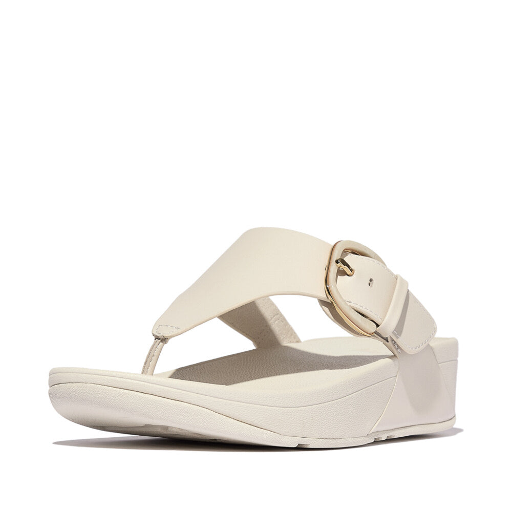 LULU RESIN-BUCKLE Womens Toe Post Sandals Paris Beige
