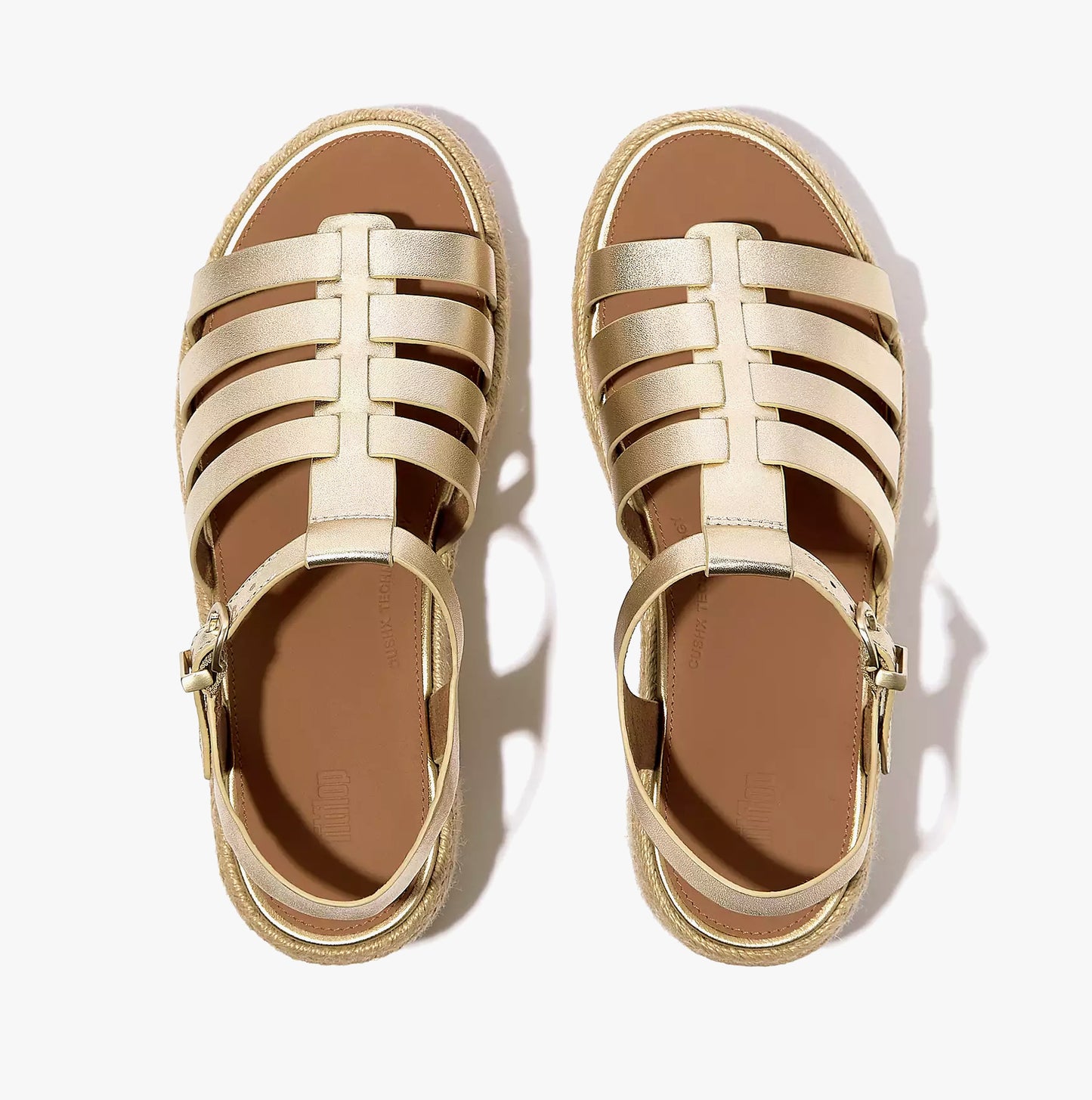 PLATFFORMS ESPADRILLE Womens Wedge Sandals Platino