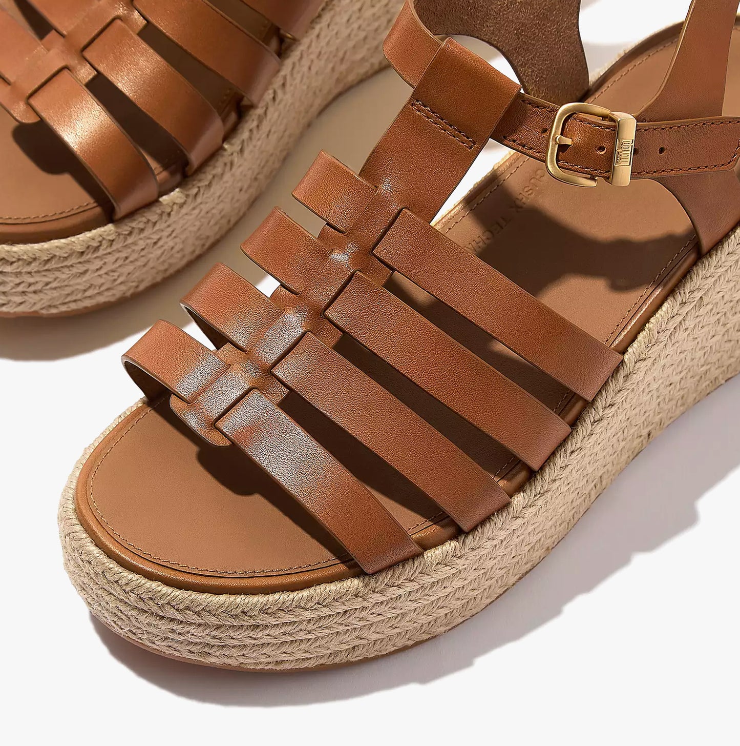 PLATFFORMS ESPADRILLE Womens Wedge Sandals Deep Tan
