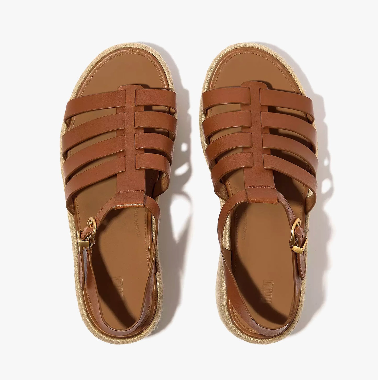 PLATFFORMS ESPADRILLE Womens Wedge Sandals Deep Tan