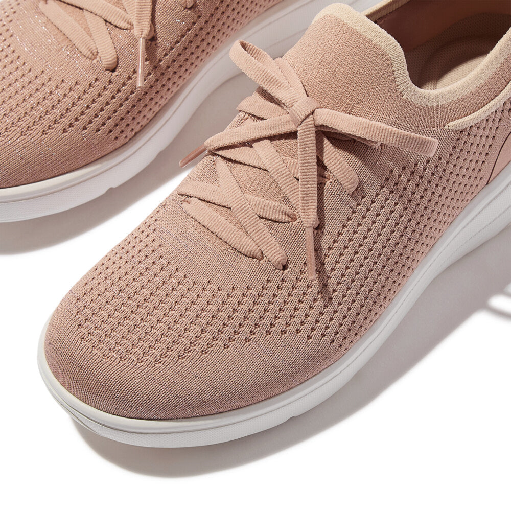 SUPER-Q KNIT Womens Trainers Beige Buff/Rose Gold