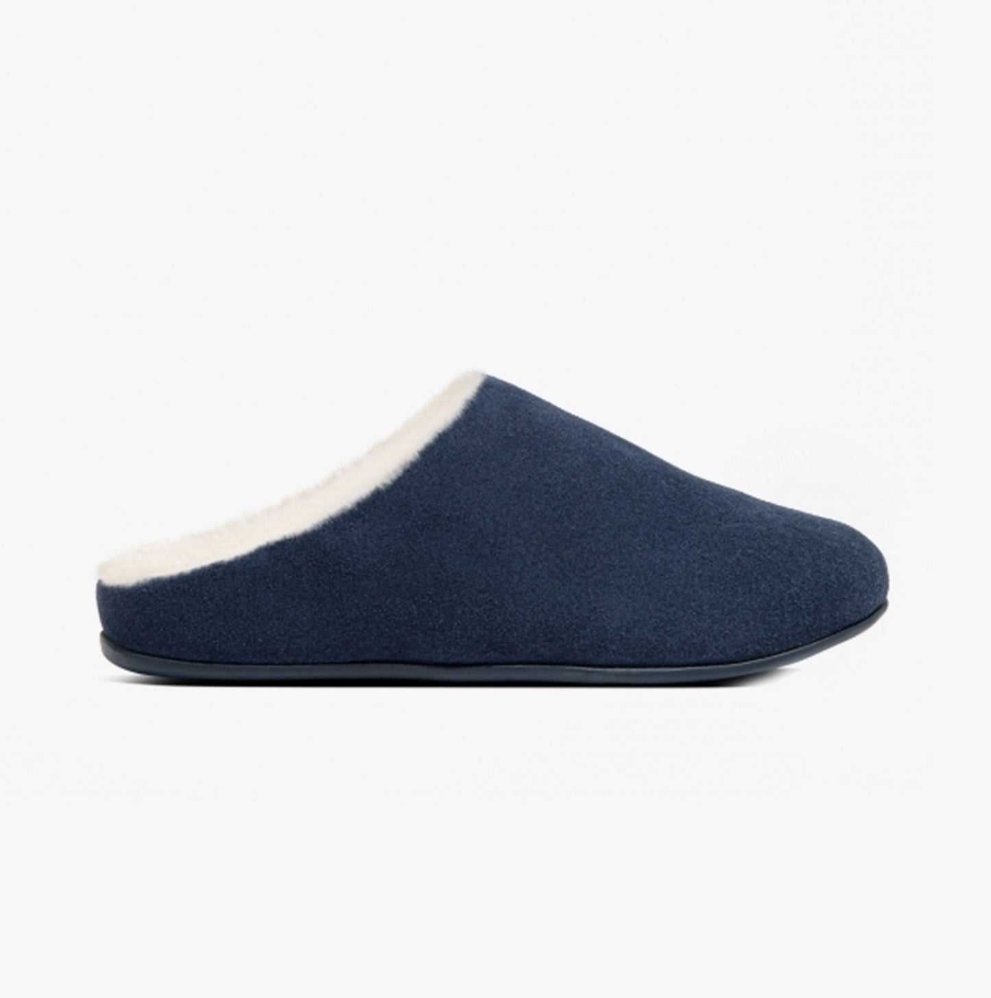 CHRISSIE SHEARLING Womens Slippers Midnight Navy