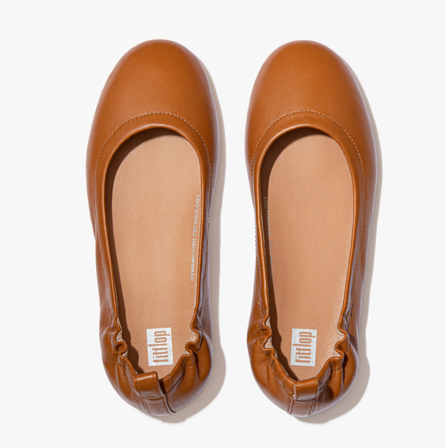 ALLEGRO Womens Ballerina Shoes Light Tan