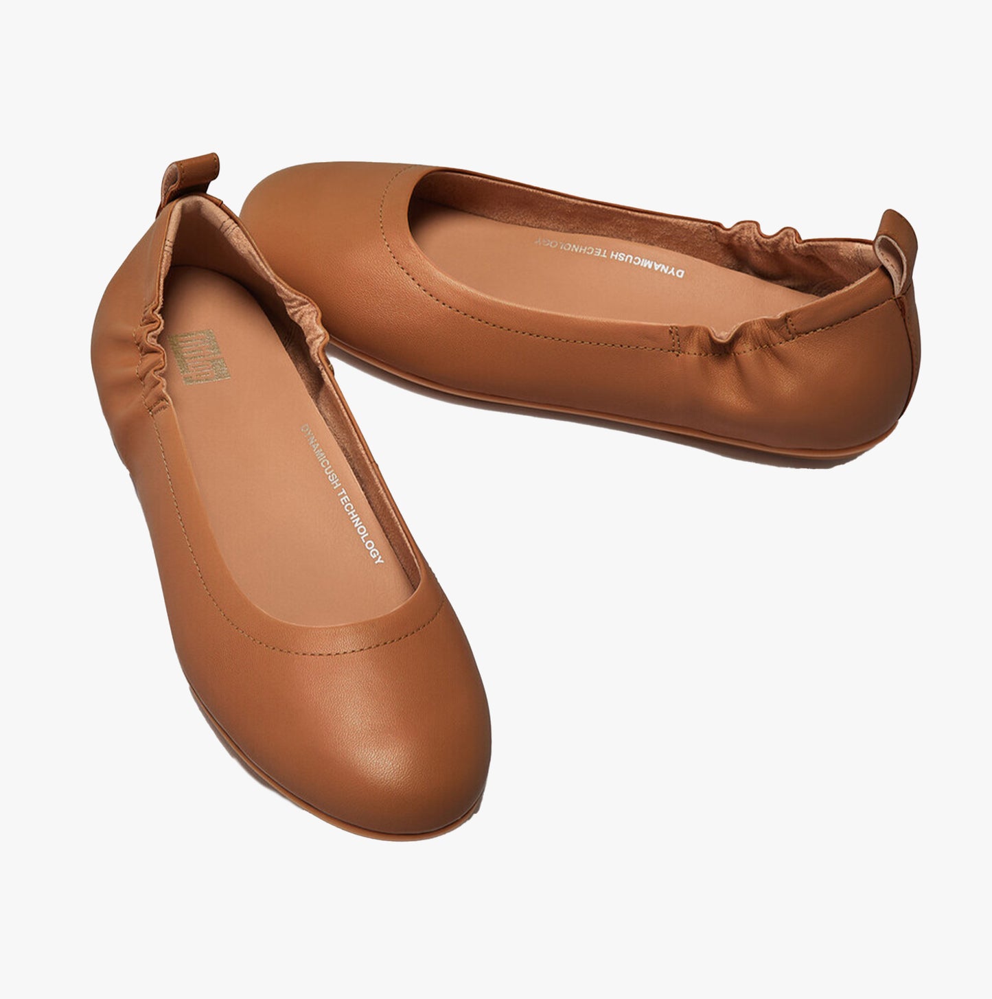 ALLEGRO Womens Ballerina Shoes Light Tan