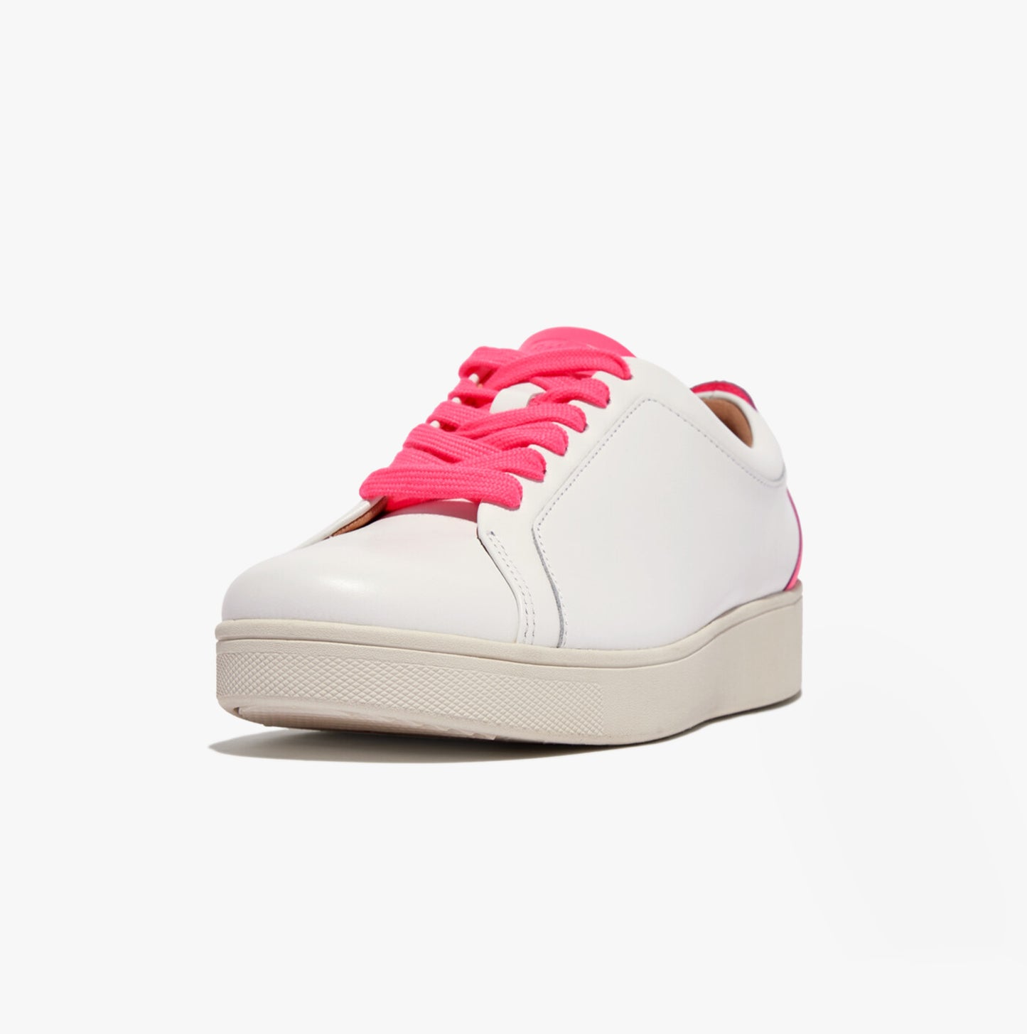FitFlop RALLY NEON-POP Womens Trainers Urban White/Pop Pink