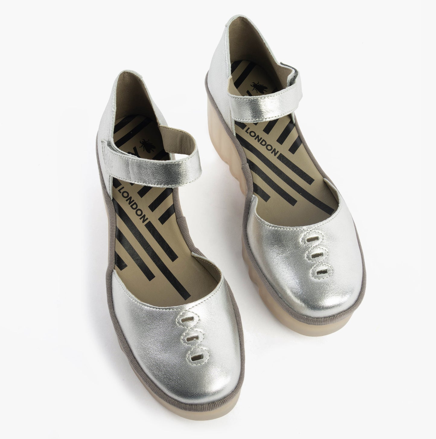 Fly London BISO305FLY Womens Sandals Silver