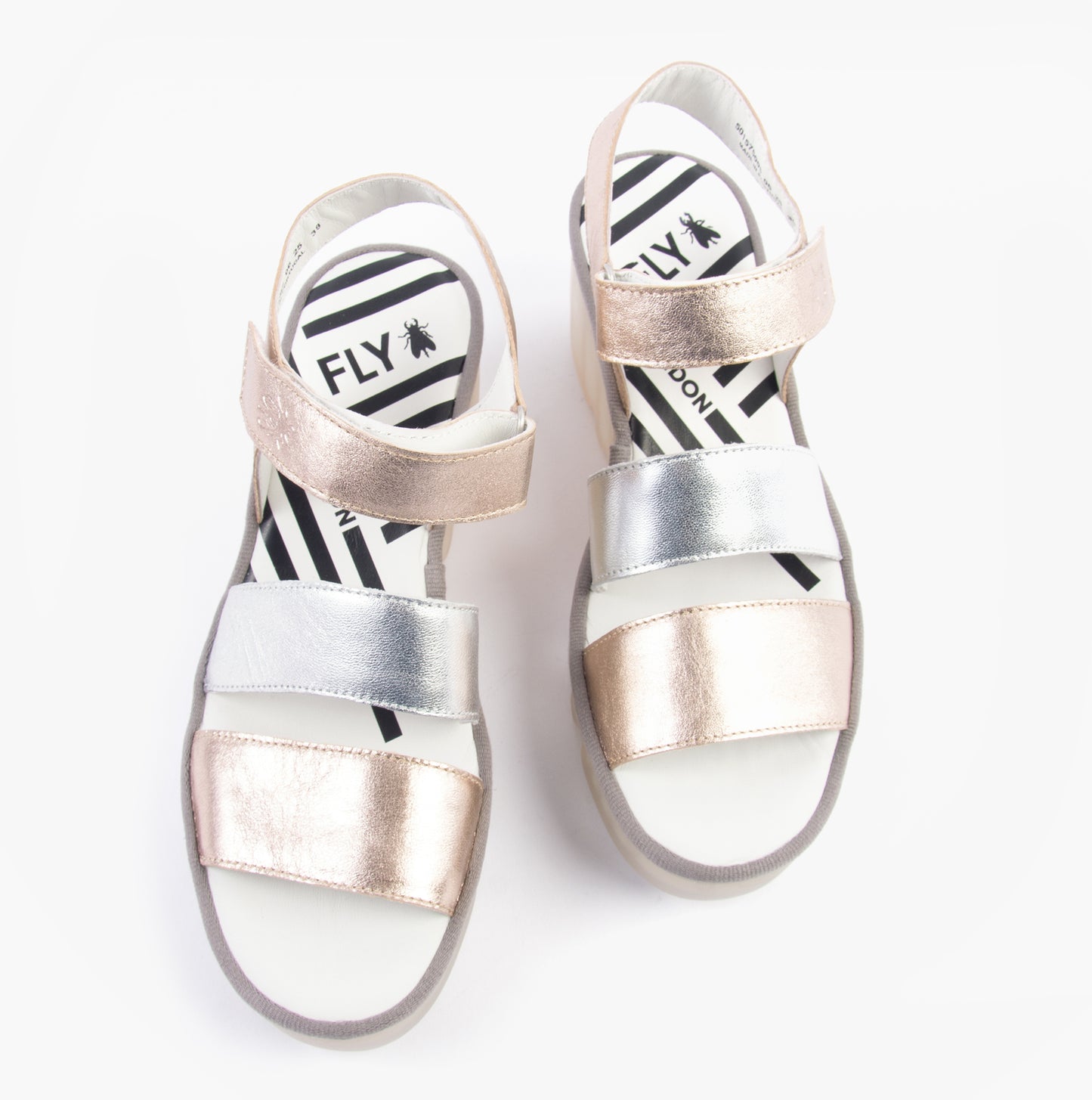Fly London BEXY575FLY Womens Sandals Sahara/Silver