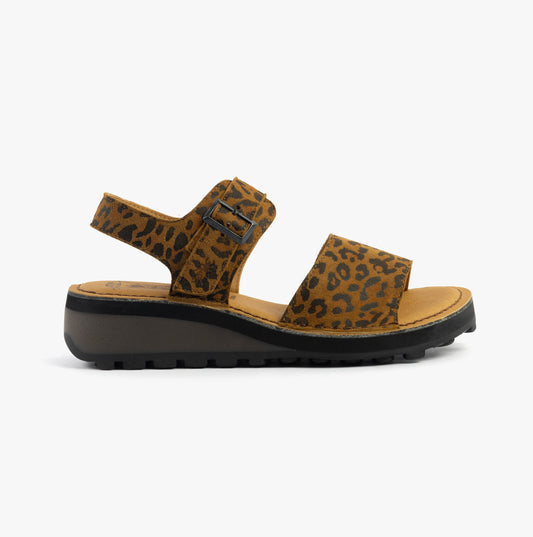 Fly London HALY559FLY Womens Sandals Tan