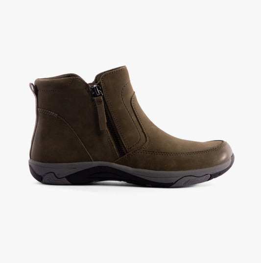 VEDA Womens Boots Olive