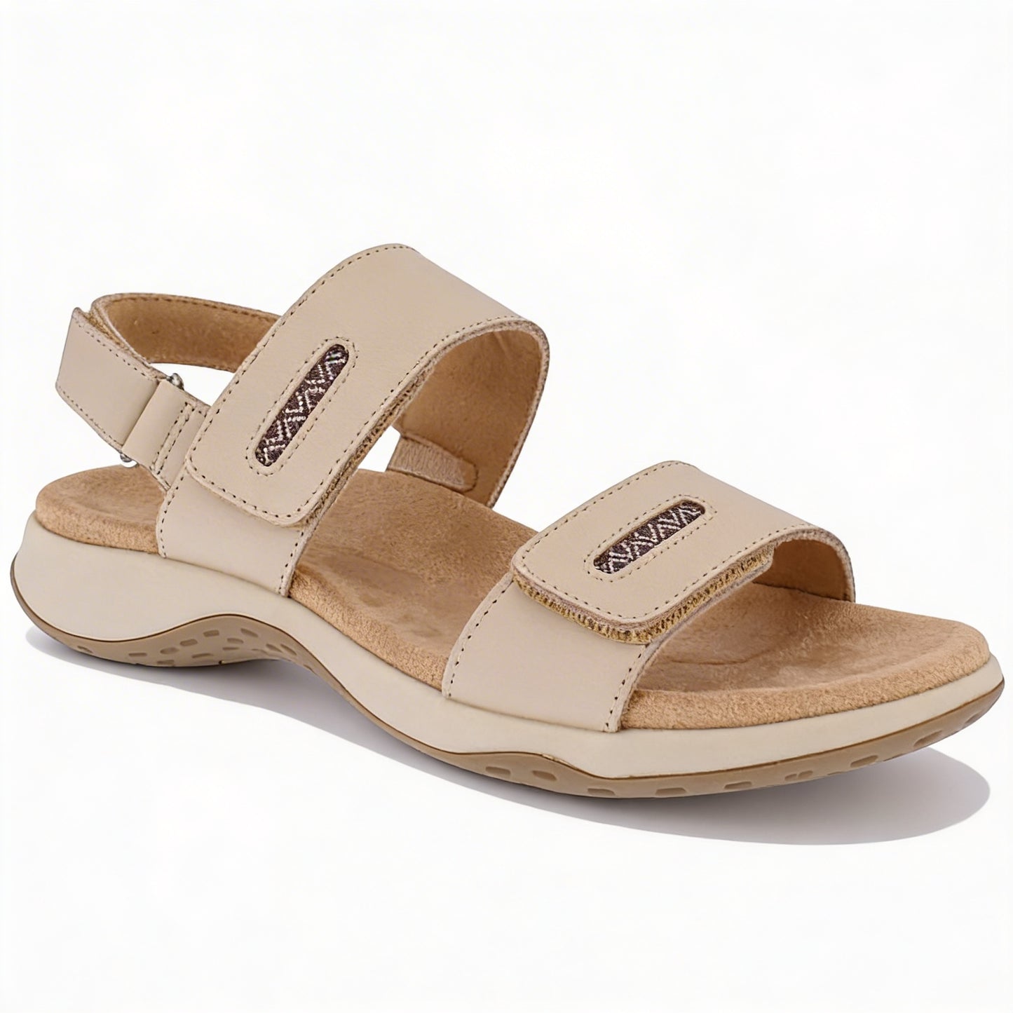 Free Spirit GRENADA Womens Cross Strap Sandals Parchment